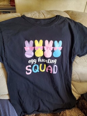 Hanes Brand Funny Egg Hunting Squad Funny Easter Day Unisex T-Shirt Black Size M