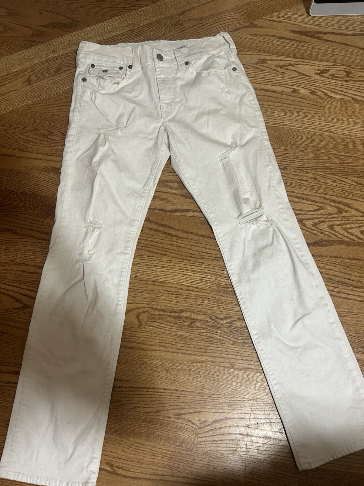 True Religion Men's White Jeans Size 32