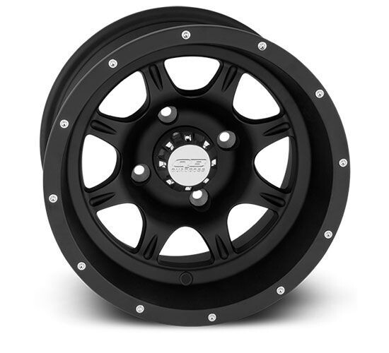 Quadboss Coercion Matte Black Wheel 12x7 4/138 5+2 ATV UTV SXS 608903
