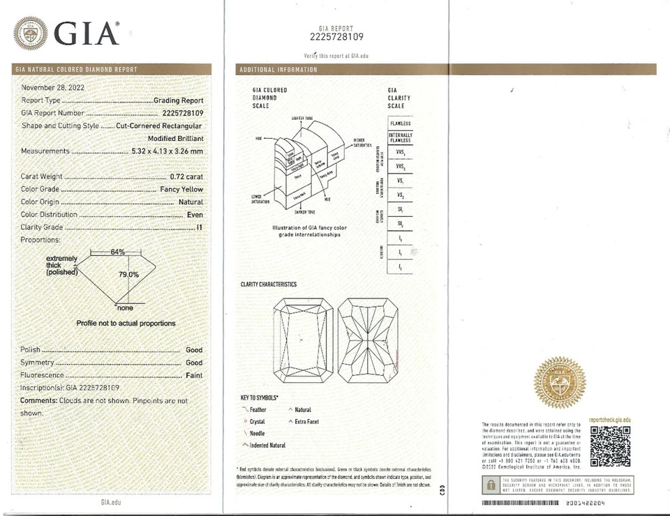 Anillo con halo de diamantes de corte brillante radiante amarillo elegante certificado por GIA 2,12 TCW de 18 k Foto 3 de 4