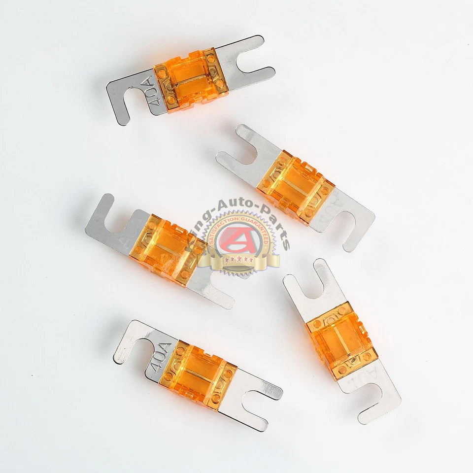 5 PACK 40 AMP MINI ANL FUSE FUSES NICKEL PLATED AFS AFC40 - Image 2 of 3