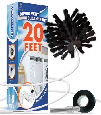 The Professional Dryer Vent Cleaner Kit 20feet Innovative Lint Remover Reusabl