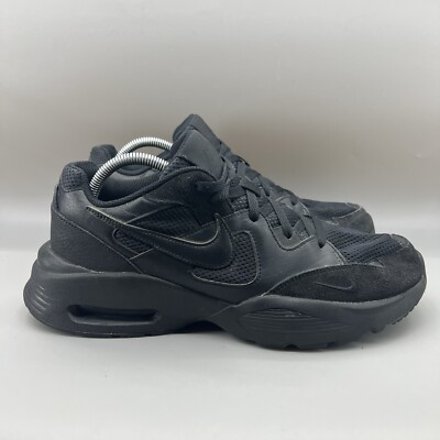 Nike Air Max Fusion Men Size Shoes Black Lace-Up Low Top Running  Sneakers