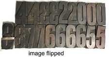 ANTIQUE PRINTING BLOCKS Lot Copper Type Letterpress Letters Numbers pictures 4