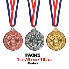 WTF Martial Arts Medals Taekwondo Tournament Awards Medals Gold Silver Bronze