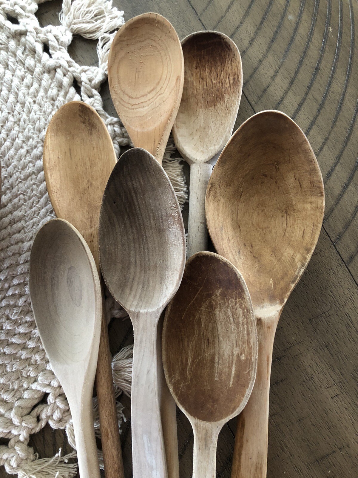 Lot Of Vintage Wooden Spoons eBay