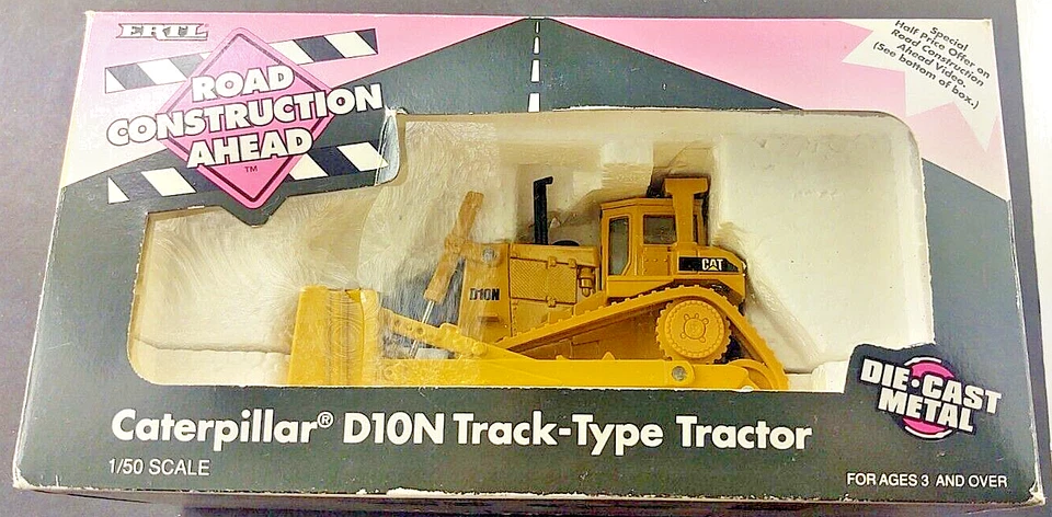CATERPILLAR D10N ERTL TRACK-TYPE TRACTOR 1/50 1994 HARD TO FIND DIECAST    CB - Image 2 of 4