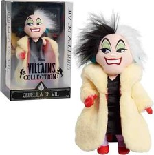 Disney Villains Collection Cruella De Vil Plush 101 Dalmatians New with Tag
