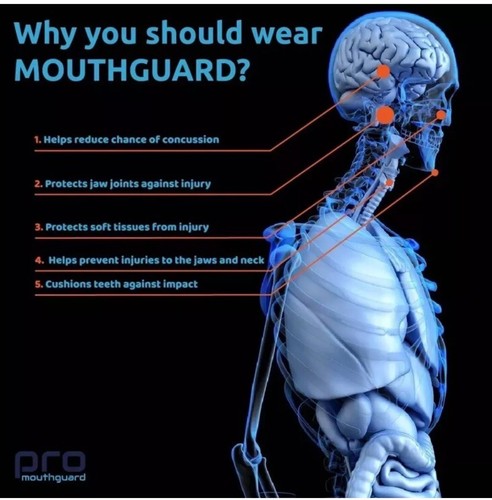 Sports Mouth Guard Pro Gum Shield & Case Jaw Protection Rugby Contact MMA Combat - Picture 12 of 12