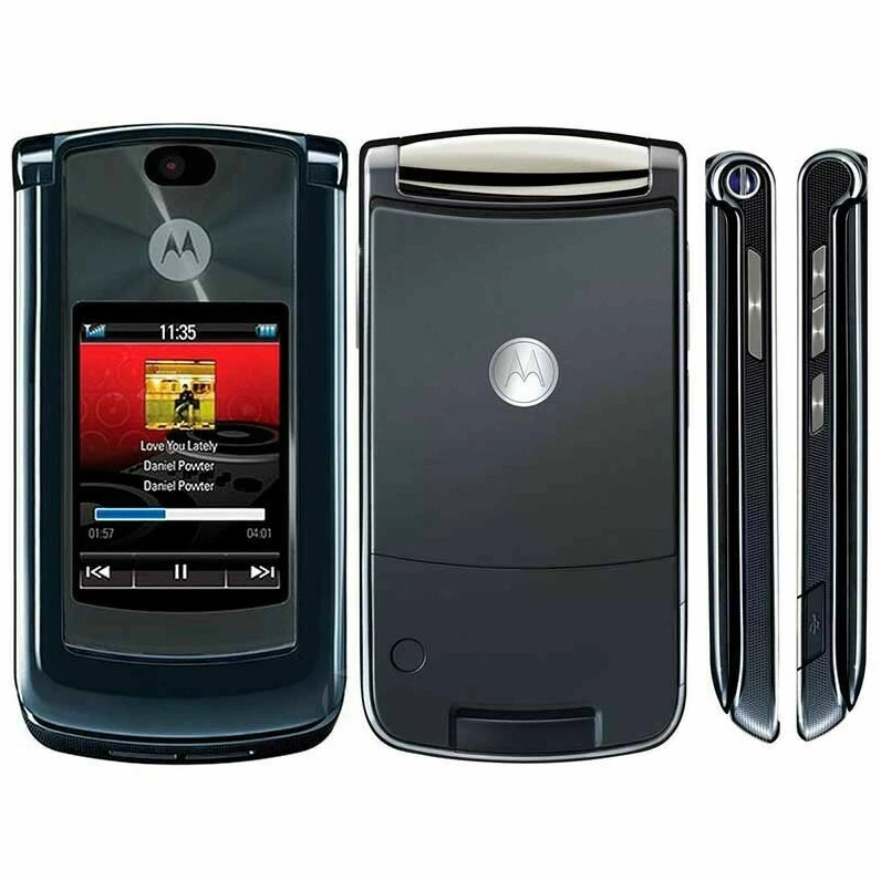 Motorola RAZR2 V8 Retro Flip Phone - 2GB Black Unlocked - Pristine GRADE A+ - Image 3 of 4