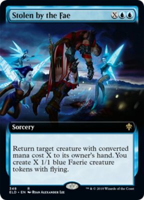 MTG STOLEN BY THE FAE EXC EXTENDED - VON DEN FEEN GESTOHLEN - ELD-X - MAGIC