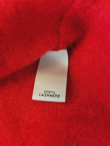 Philosophy100% Cashmere Sweater Pullover Top Red Leopard Heart Animal Print Sz S - Picture 5 of 18