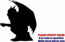 Gargoyle outline Graphic Die Cut decal sticker Car Truck Boat Window Bumper 9"