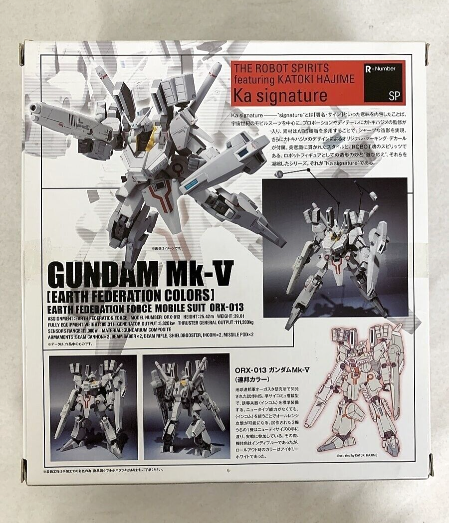 uniform experiment g1950 ラグマット ROBOT SPIRITS MS GUNDAM Mk-V EARTH FEDERATION COLOR Bandai Japan