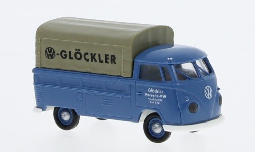 Brekina 32986 - 1/87 VW T1B Flatbed Glöckler - New