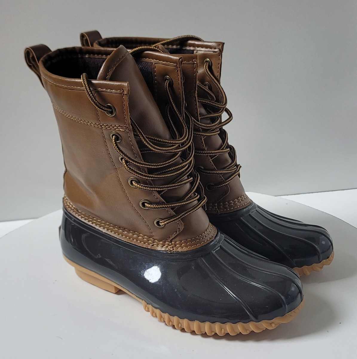 The Original Duck Boot Women's Size 6M Sporto Ariel Brown Tan Rain