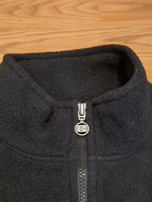 Vintage 90s Russell Athletic fleece vest XL black zip up | eBay