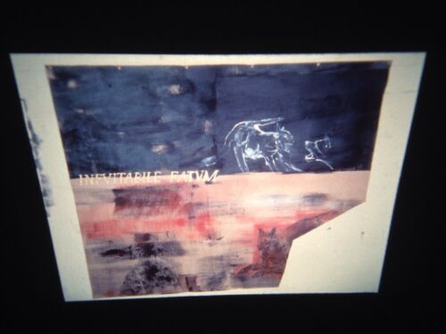Leon Golub "Snake Exes 1995" Modern American Art 35mm Glass Slide - Picture 1 of 4