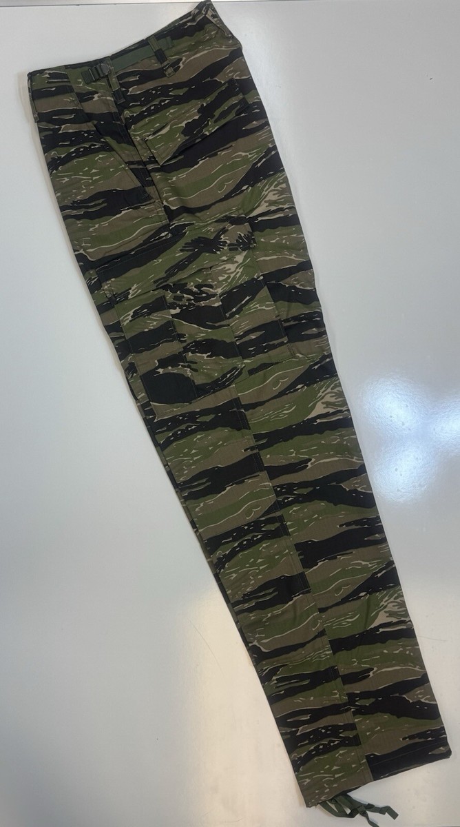 BDU Camo Pants Military Tactical Zipper Fly 60/40 Ripstop