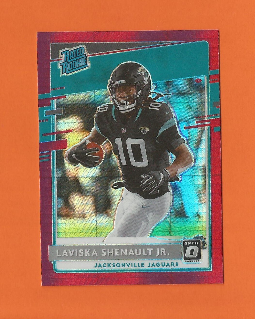2020 OPTIC RATED ROOKIE RED HYPER PRIZM RC LAVISKA SHENAULT JR. #168 JAGUARS
