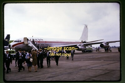 El Al Boeing 707 ''Leased from World Airways'' Aircraft in 1965, Orig. Slide g22a