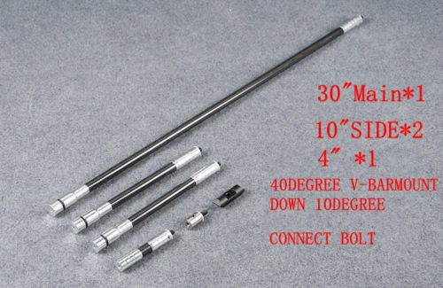 Topoint 30" Compound Bow Recurve Bow Carbon Stabilizer Bow shooting balance - image 3 of 4