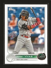 2022 Topps Pro Debut Base Card Jorbit Vivas Great Lakes Loons Dodgers (#PD-84)