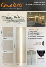 PANNELLO CARTONGESSO CONTROSOFFITTO 14,5x200cm CON BINARIO PORTA LED DA 1.5cm