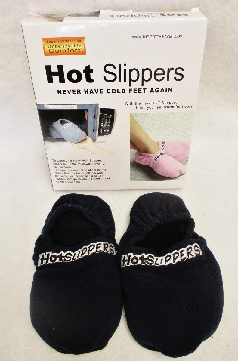 12X Hot Slippers Microwave Foot Warmers As Seen On TV SZ Medium