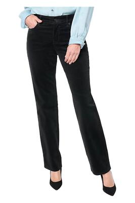 NYDJ Women's Marilyn Straight Corduroy Pant Black