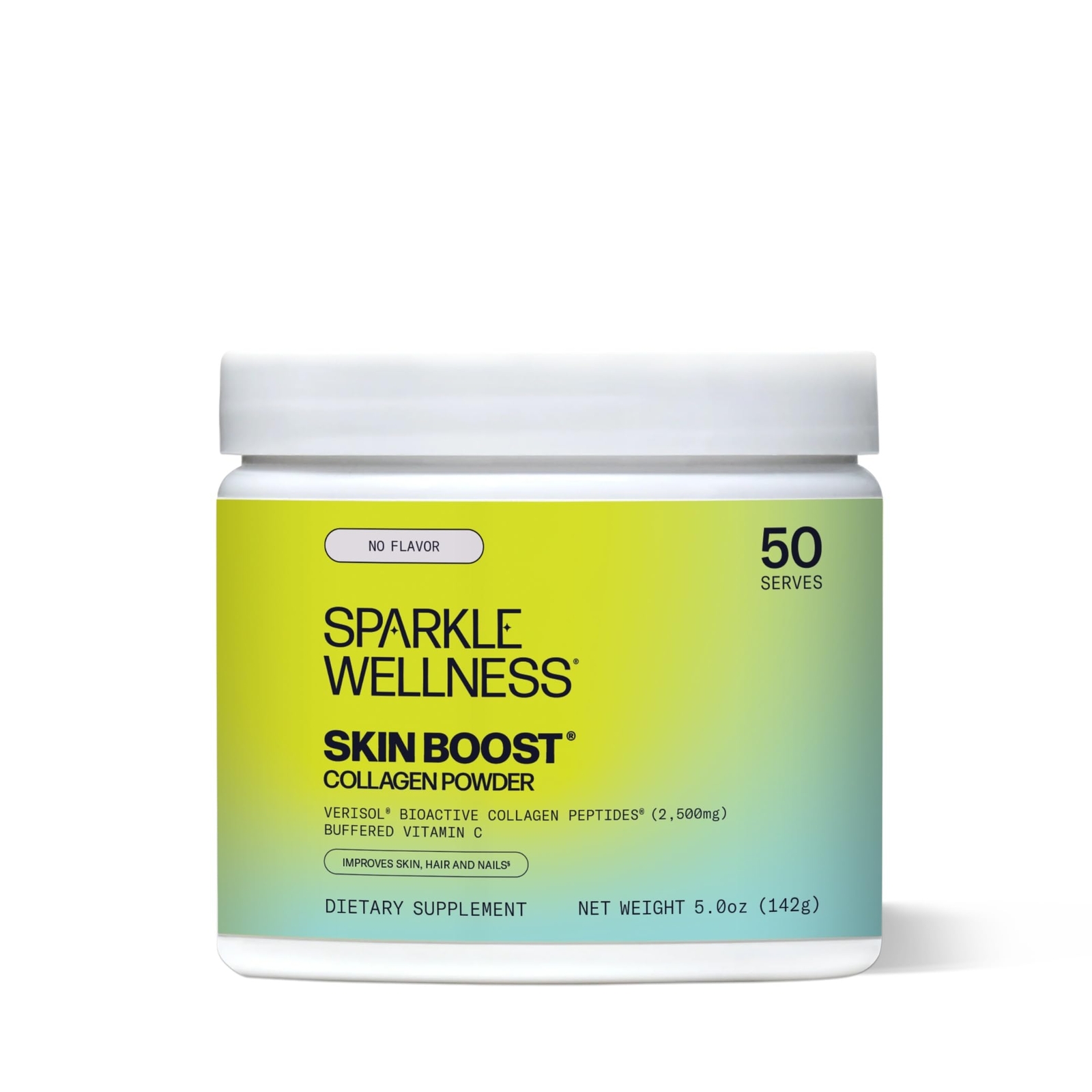 Sparkle Skin Boost Unflavored Collagen Peptides Powder 50 Servings