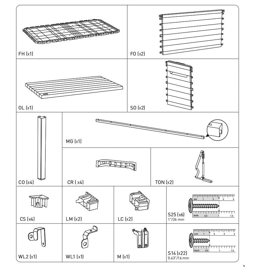 Keter storage bench replacement lid deals
