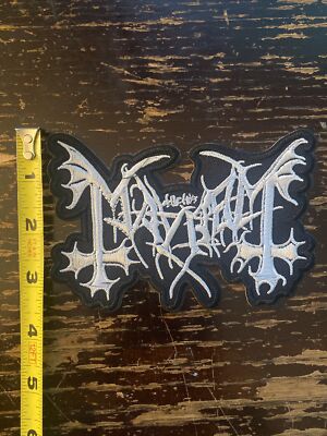 Mayhem - (Embroidered Iron on Patch) Band Punk/Rock/Heavy Metal Music