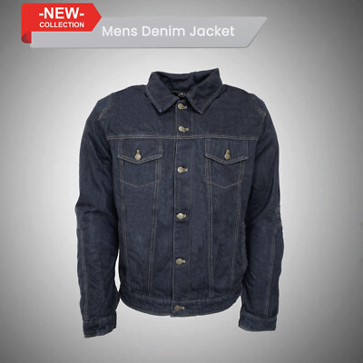 Original Denim Jeans Motorrad Motorradjacke Hemd mit Schutzpanzerung