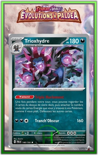 Trioxhydre Holo - EV2:Évolutions à Paldea - 140/193 - Carte Pokémon FR Neuve