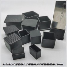 Square Rubber Chair Ferrules AntiScratch Floor Protector Table Feet Leg Cap End