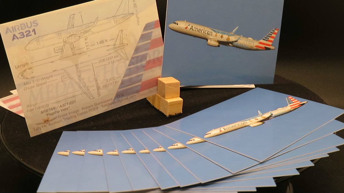 American Airlines VALOR Airbus A321 Trading Cards - Set of 25 | eBay