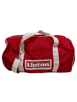 Vintage ESPN Duffle Gym Bag Red New Old Stock