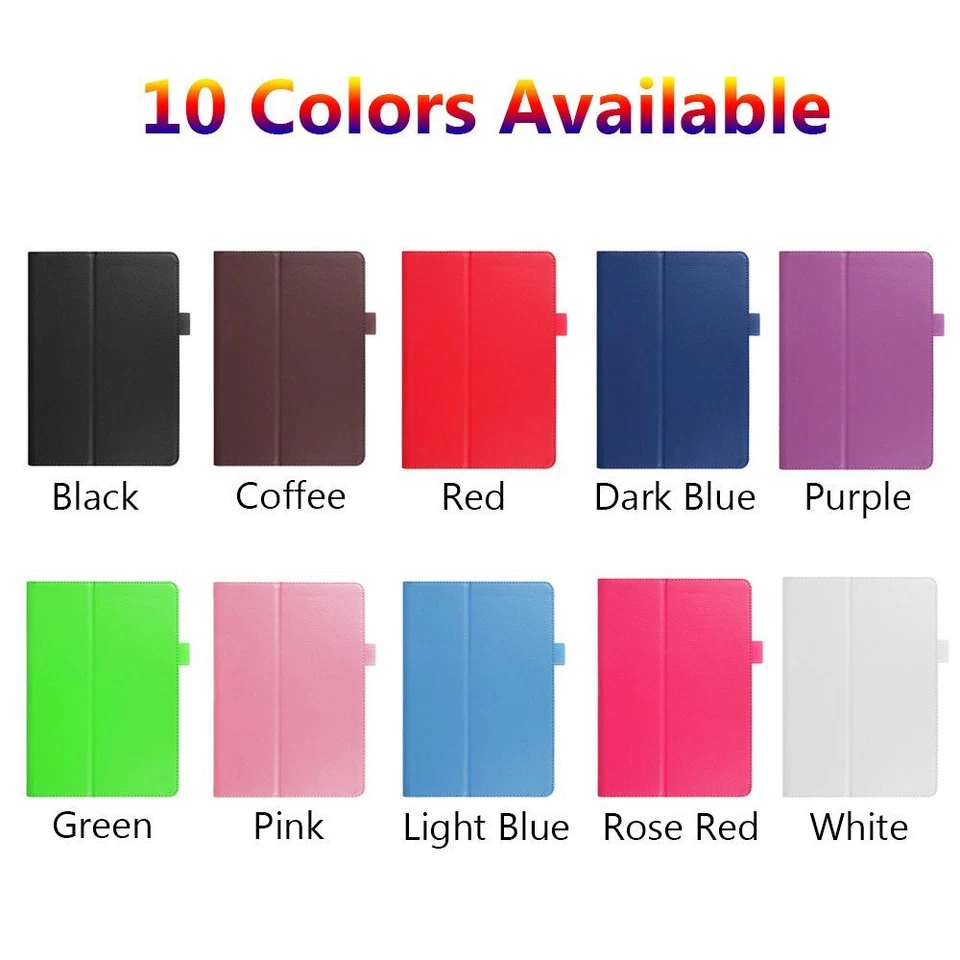 Protective Shell Smart Case Tablet Cover Leather For Lenovo Tab 3 4 8.0" 10.1" - Image 3 of 4
