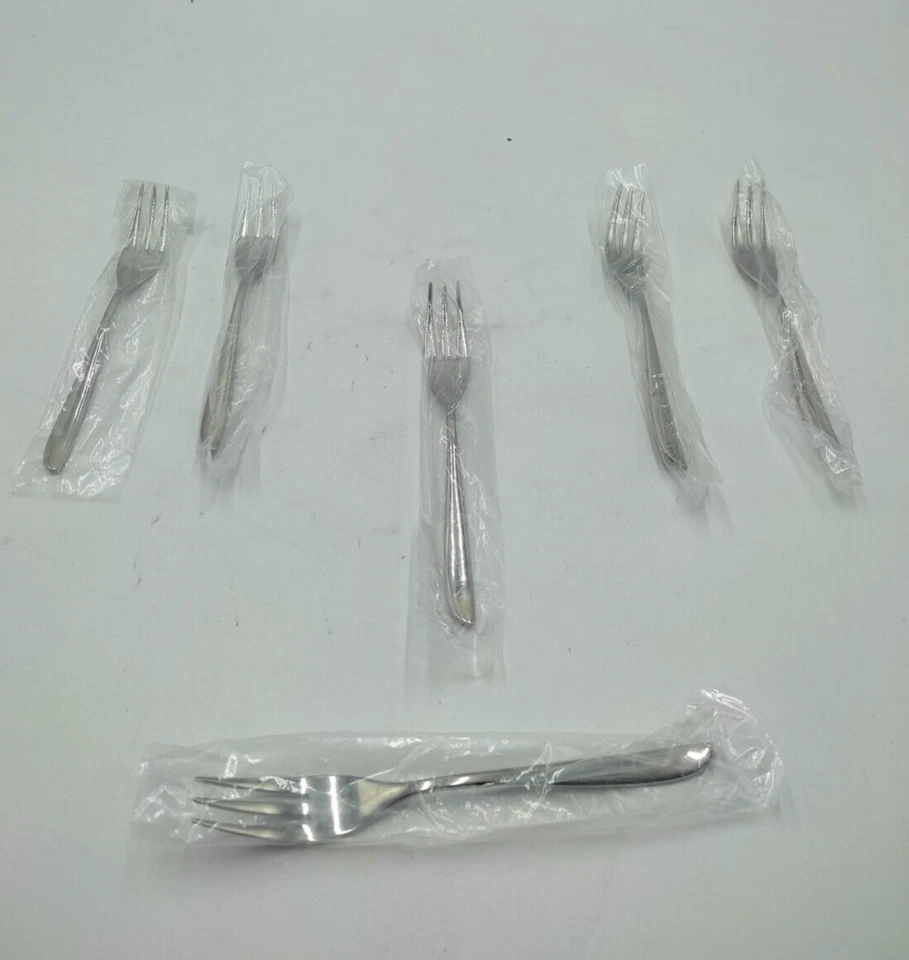 SAMBONET 52163A55 6x Kuchengabeln Mokkalöffel Edelstahl Set 6 Dessertgabeln - Bild 2 von 3