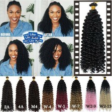 14inch Wavy Water Wave Braids Crochet Braid Hair Extensions As Human Afro Curly