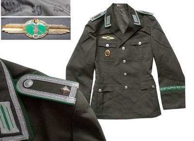 DDR NVA Grenztruppen Feldwebel Uniform Jacke sg48-0 East german Border troops