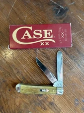 CaseXX 58188 Mini Trapper–Antique Bone Smooth–6207 SS–Fluted Bolsters–NEW in Box