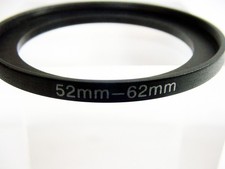 52-62mm Step-Up Adapter Ring  Metal  Kalt  No box  Tested  New  6.95 
