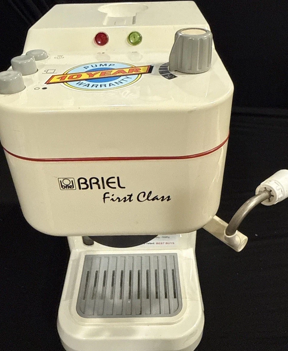 Briel First Class Espresso Coffee Maker Machine w/ Steam Wand Frother Tested