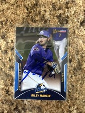 Riley Martin Signed 2022 Myrtle Beach Pelicans Team Set Auto Chicago Cubs # 13