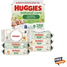 Baby Wipes Unscented Hypoallergenic Sensitive Skin 288 Pack