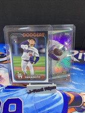 2x Lot 2024 Topps Series 2 Yoshinobu Yamamoto #553 RC + Stars Of MLB RC  Dodgers