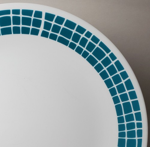 BY THE PIECE | Aqua Tile | Corelle | Dinner Plate | Discontinued Contemporary