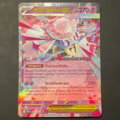 Pokémon TCG Mega-Diancie EX 041/094 KP270 Schwarze Blitze Full Art Holo DE